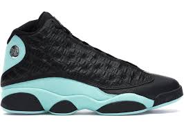 Jordan 13 black island green