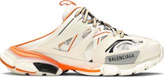 Balenciaga Track Mule White Orange (USED)