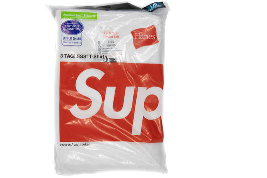 Supreme Hanes Tagless Tees (3 Pack) White